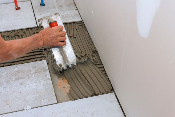 Bathroom Floor Renovation in Englewood